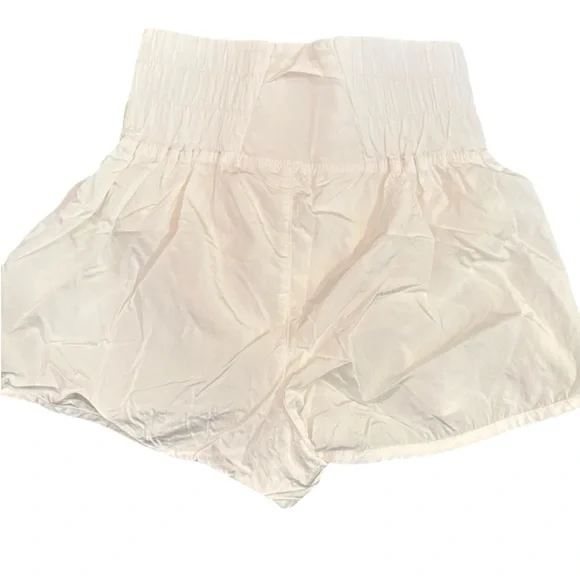FP Movement Way Home Shorts Optic White Smocked High Rise Small - Picture 3 of 16
